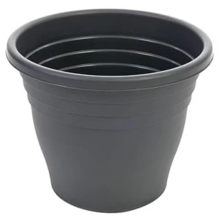 B&M Ascot Round Planter Black 47.5cm