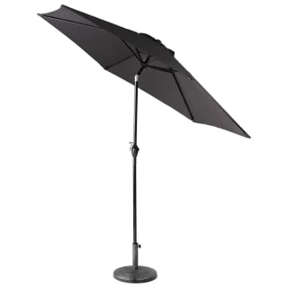 Crank Handle Parasol 2.7m - Black - Image 2