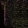 Solar Powered LED Curtain 180cm - 266 Cool White Lights