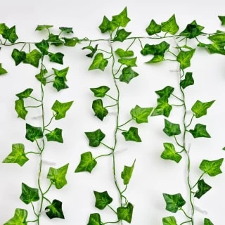 Solar Powered Artificial Ivy Leaf Curtain 150cm - Image 3