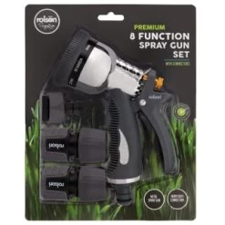 B&M Rolson Premium 8-Function Spray Gun Set With Connectors