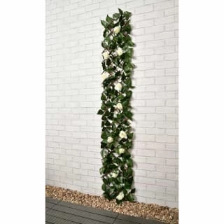 Expanding Artificial Rose & Leaf Trellis 180 X 30cm - Image 3