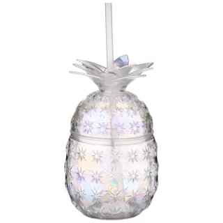 B&M Iridescent Pineapple Glass Cup