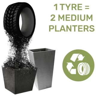 B&M Octavia Planter 28cm - Slate - Image 4