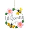 B&M Welcome Metal Wreath - Bee