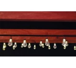 Solar Powered Slim Bulb String Lights 30pk - Warm White