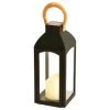 Solar Powered Wooden Effect Handle Lantern