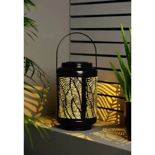 B&M Urban Eden Solar Powered Metal Lantern - Image 2