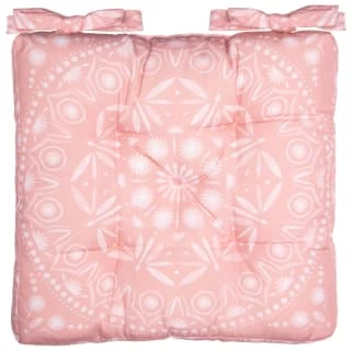 B&M Luxury Seat Pad - Pink Tropical Print