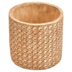B&M Woven Effect Ceramic Planter