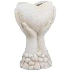 B&M Hands Holding Heart Planter