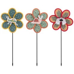 B&M Kids Insect Windmill Stakes 3pk