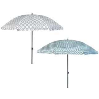 B&M Ocean Air Printed Parasol 1.8m - Geo - Image 3