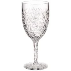 B&M Crackle Wine Glass