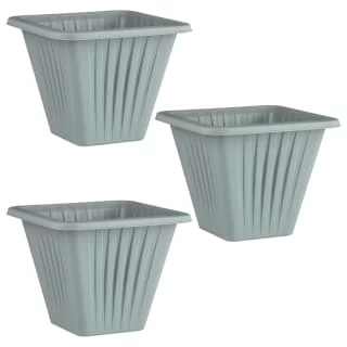 Square Planter 3pk - Grey - Image 3